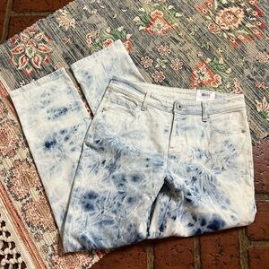 Style & Co boyfriend Jean indigo skies factory distressed jeans